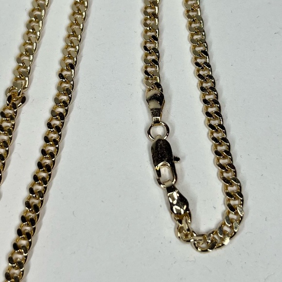 14k goldfilled thin Miami link necklace - Picture 4 of 4